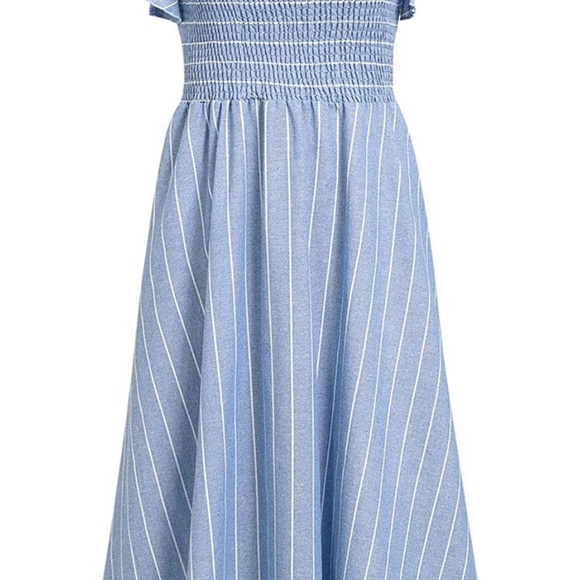 NWT BerryGo Blue Striped Dress with Pockets! - Picture 12 of 14